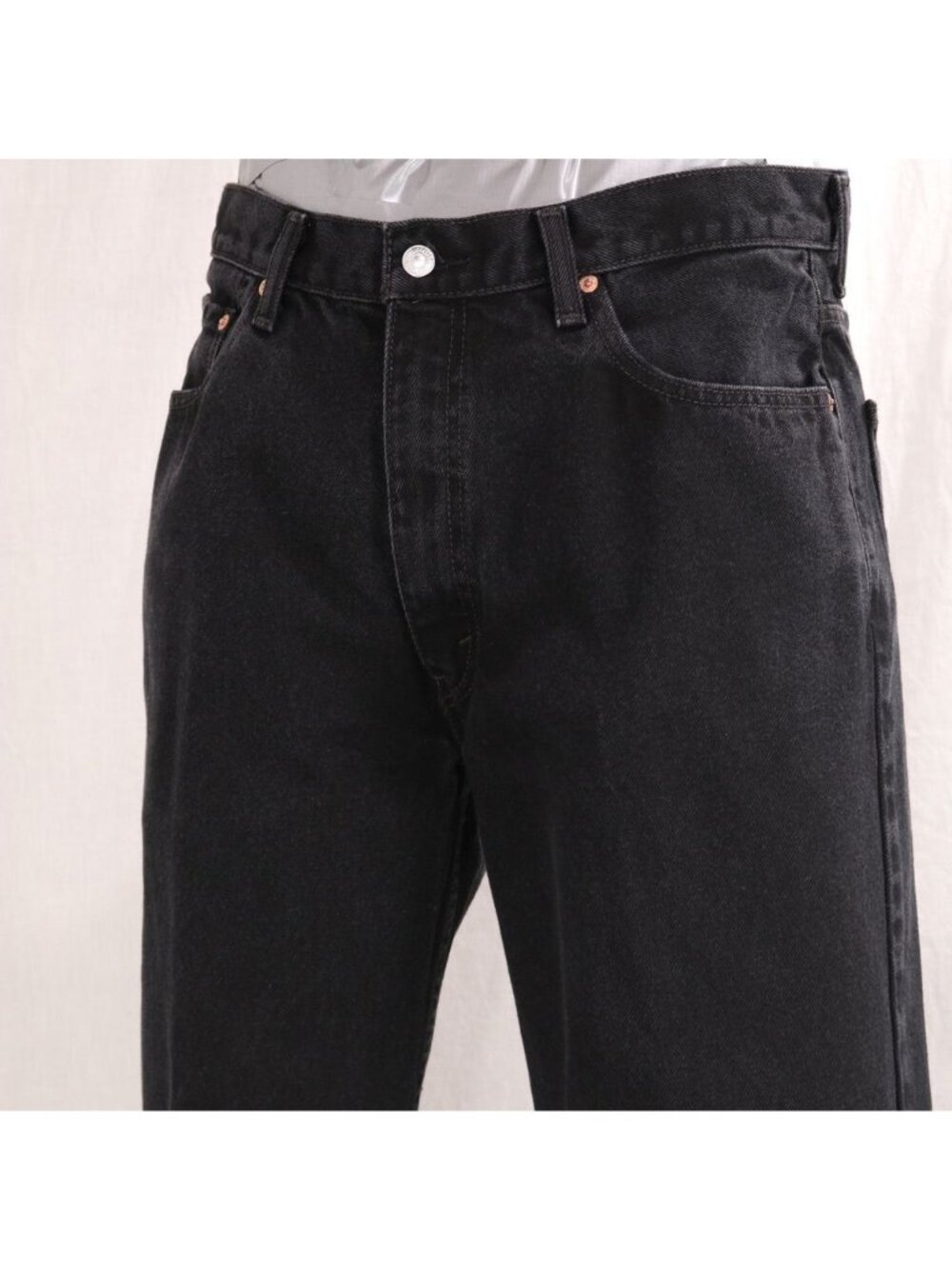 VTG Levis 550 Jeans Men 38 x 30 Black Relaxed Fit Straight Leg 90s Denim Western - Picture 10 of 13
